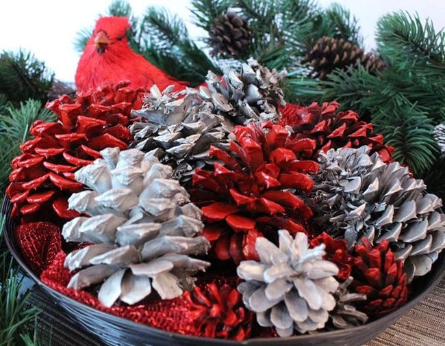 Painted Pinecones Pop Instantly