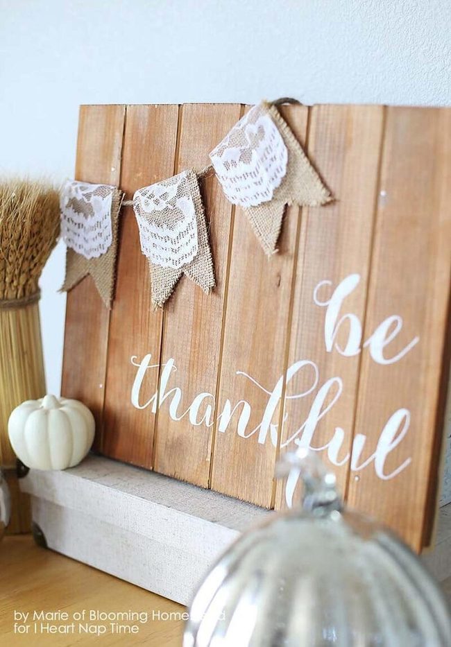 Burlap And Plaid Fall Banner