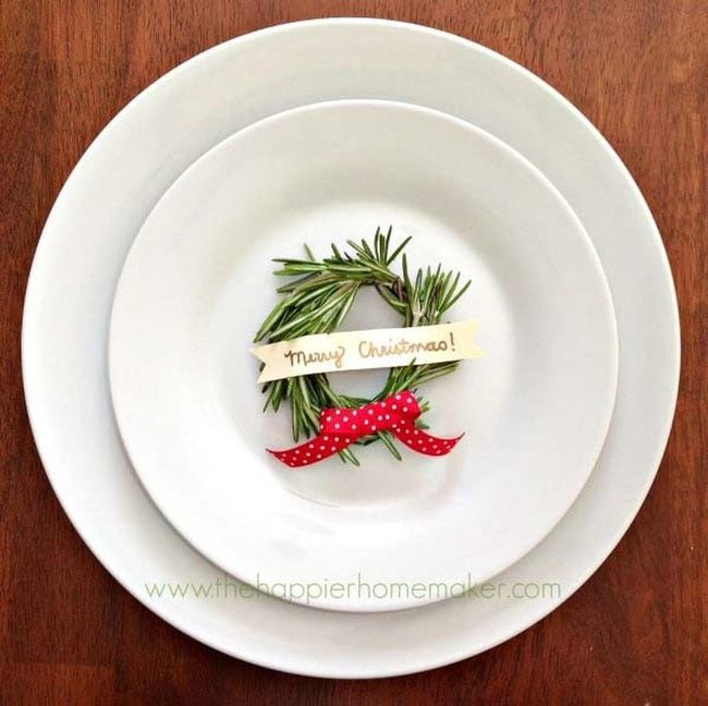 Rosemary Wreath Place Settings