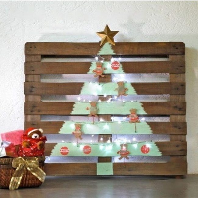 Geometric Pallet Tree Lights