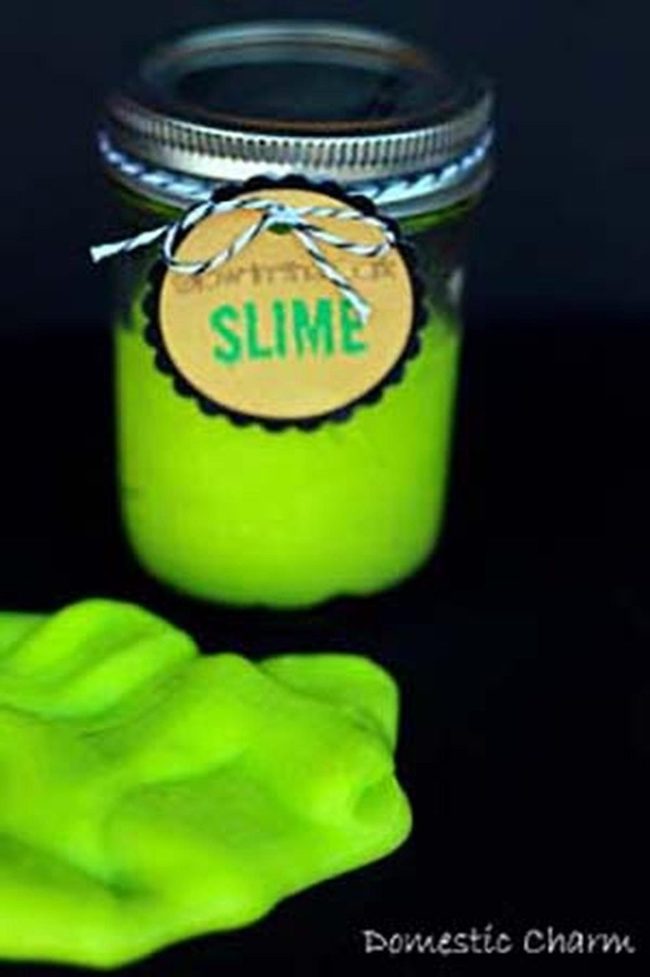 Neon Slime For Dark Play