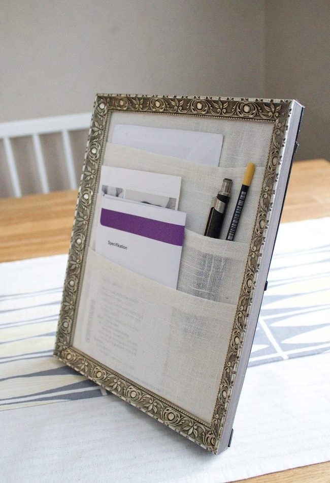 Thrifted Frames Desk Organizer