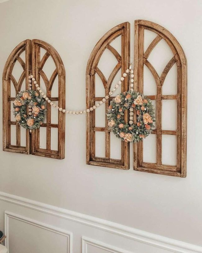 Orange Floral Wreaths Spring Statement