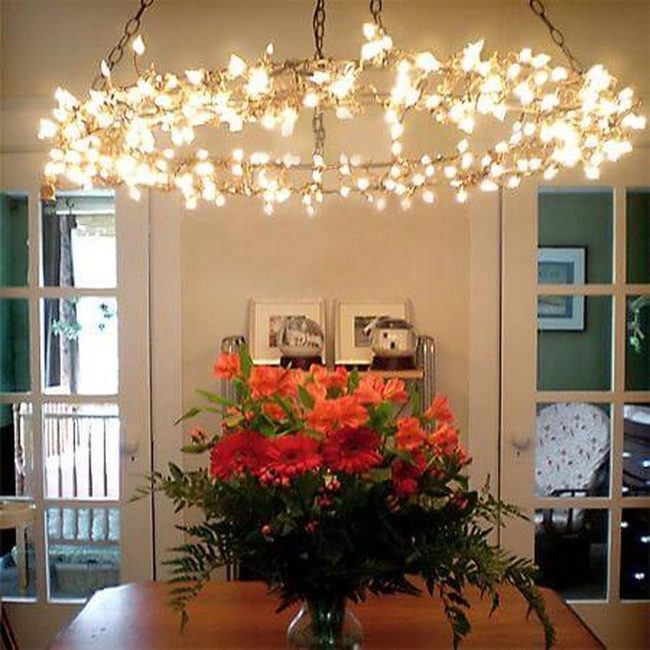 Bicycle Wheels Glowing Garden