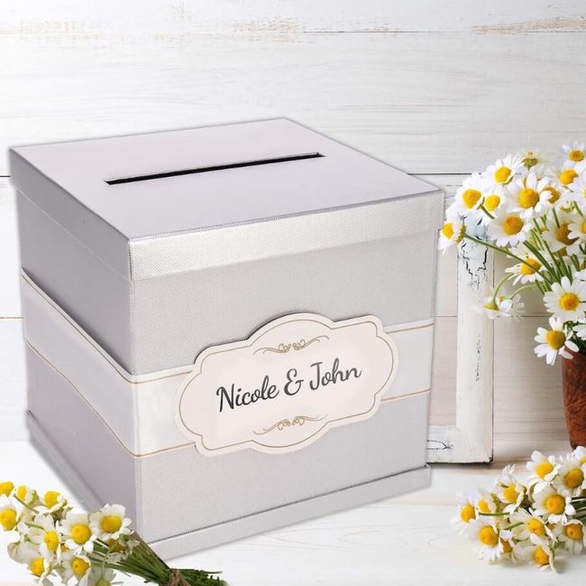 Personalized Wedding Card Collection Box