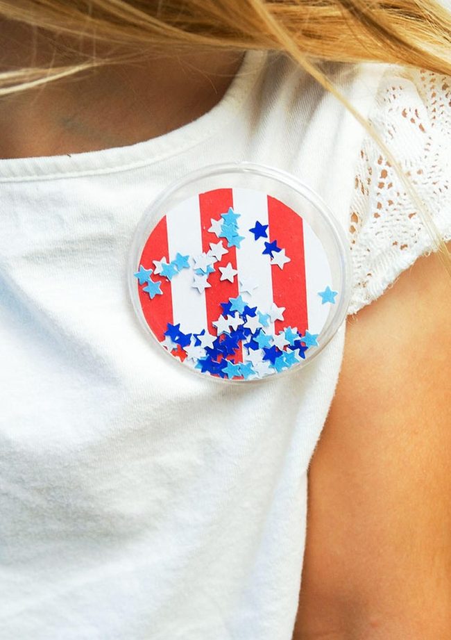 Red White Stars Pop