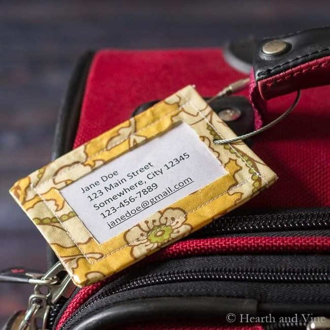 Teddy Bears Yellow Luggage Tags