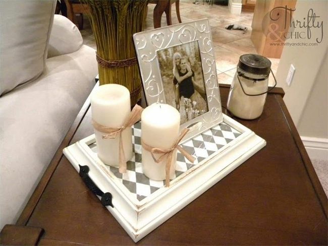 Gilded Frame Catchall Trays
