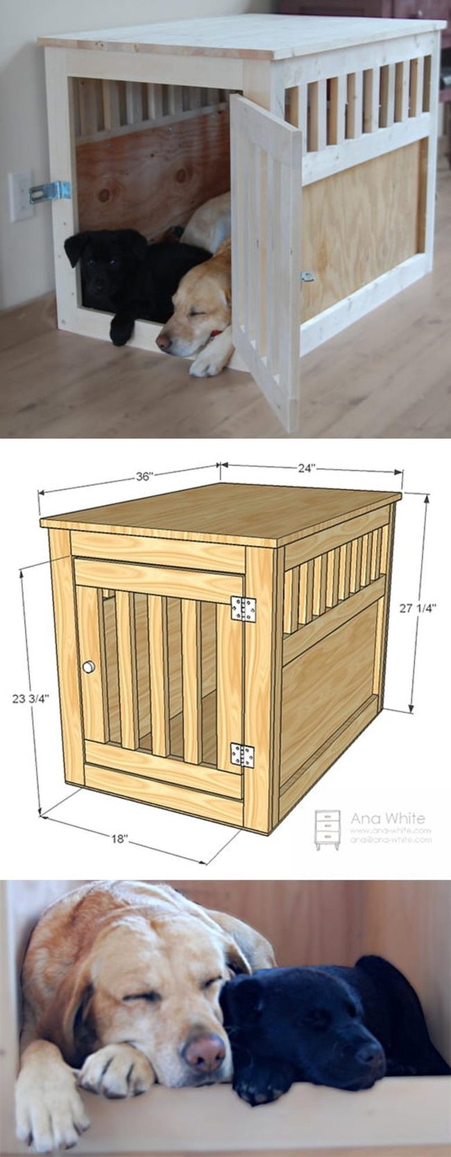 Wood Furniture Doubles As Dog Den