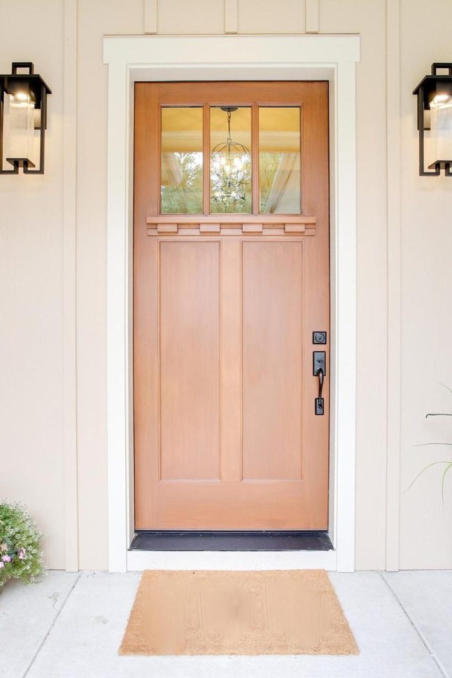 Freshly Painted Front Door Statement