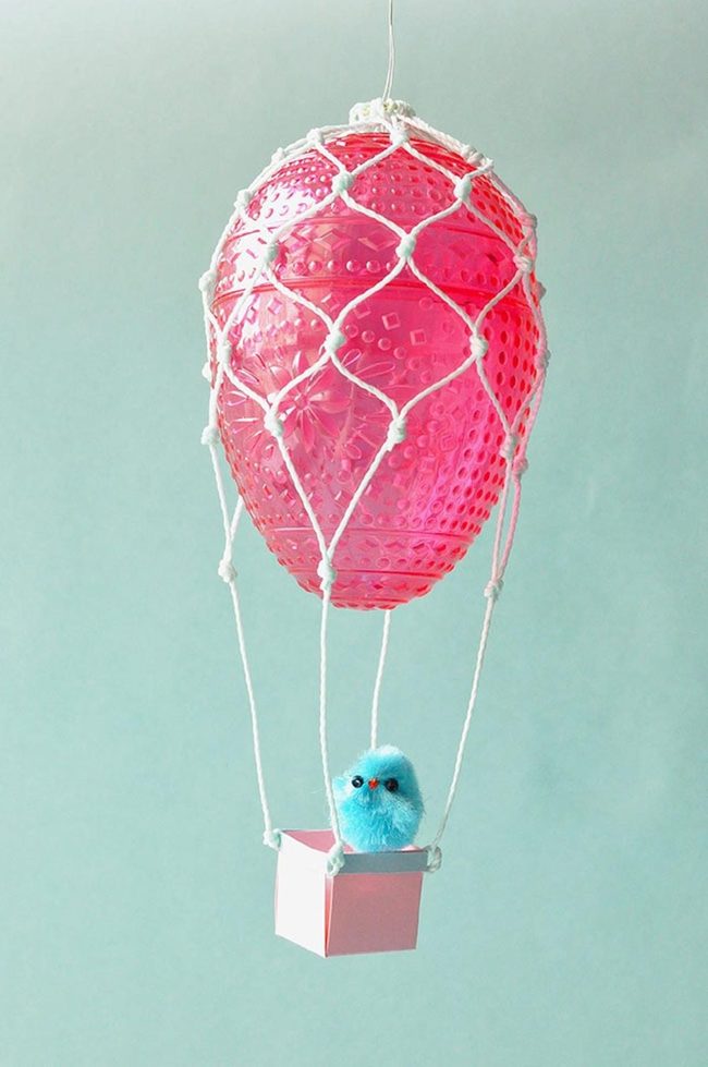 Pink Balloons With Tiny Baskets