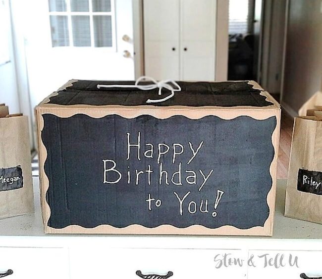 Chalkboard Boxes Reborn Gifts