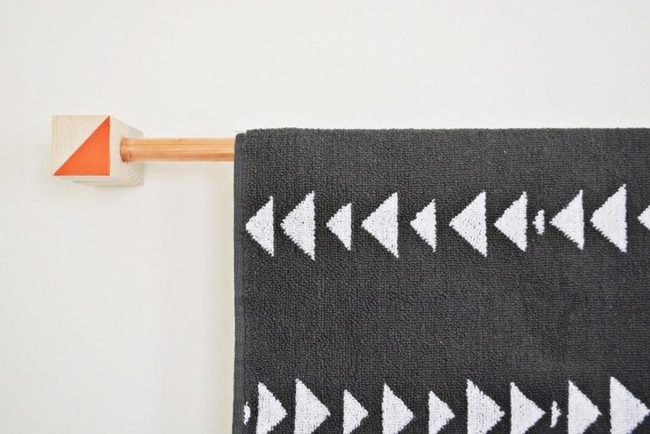Black And White Triangle Towels
