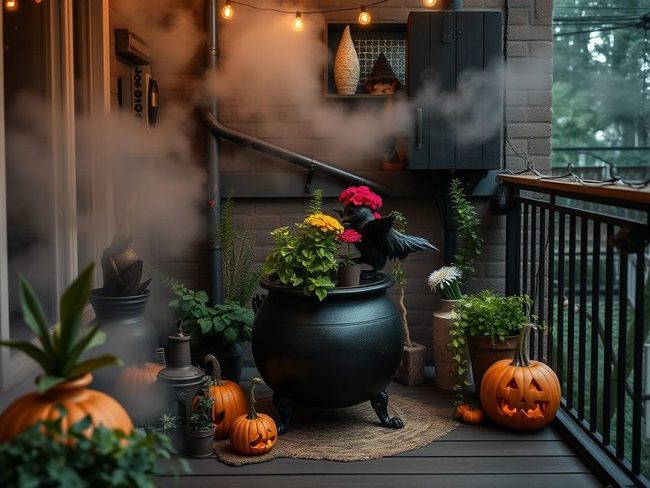 Dry Ice Fog Cauldron Display