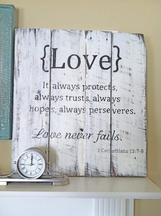 Wooden Signs With Family Words