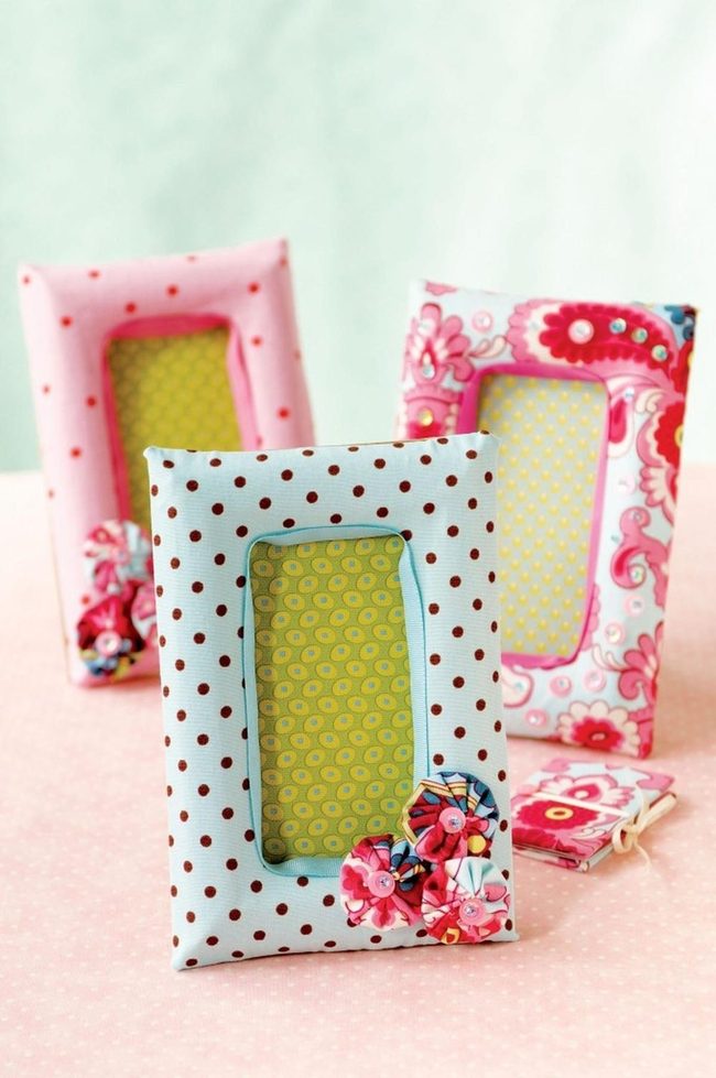 Fabric Frames With Flower Details