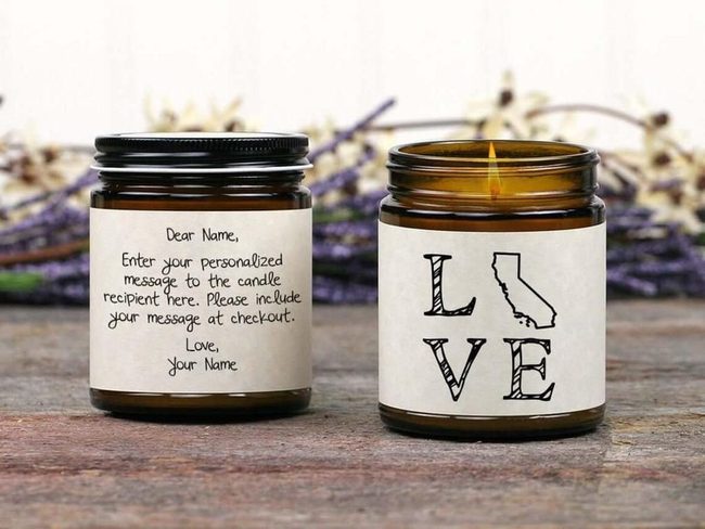 California Love Antique Brown Candle