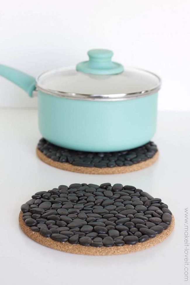 Natural Stones Cork Trivet