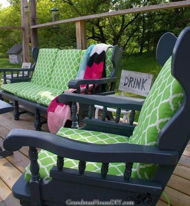 Colorful Painted Patio Furniture
