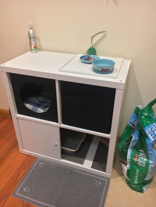White Storage Pet Station