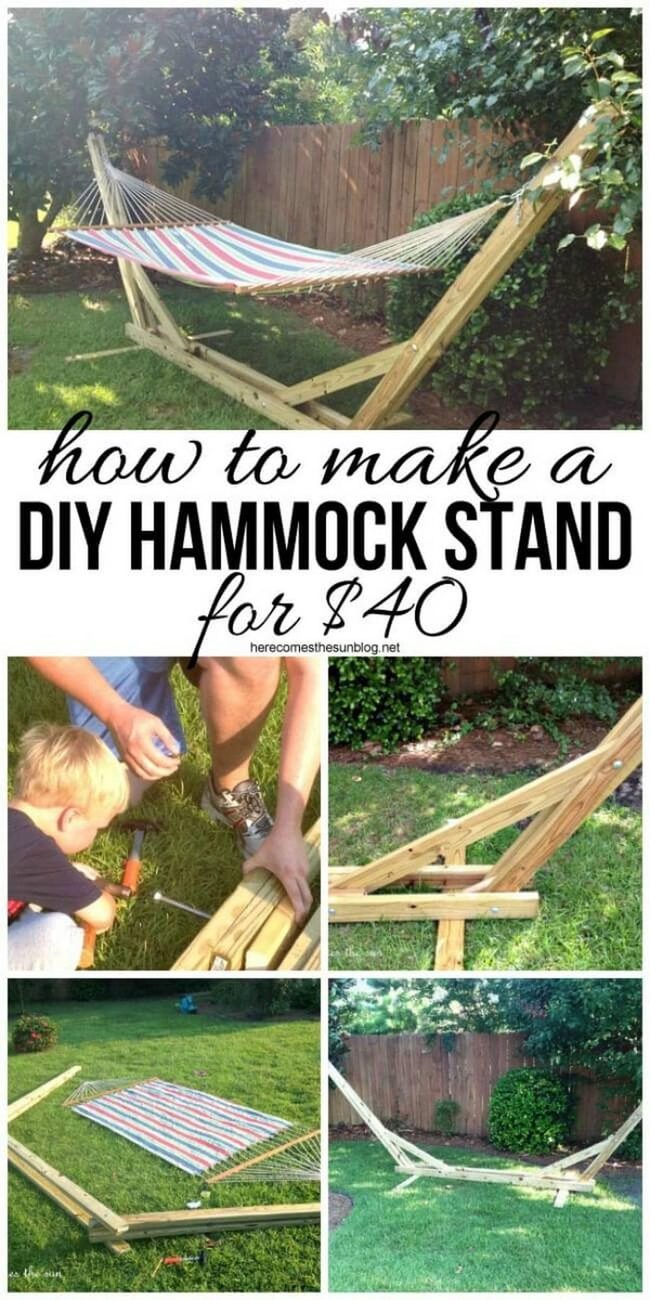 Backyard Hammock Stand Diy
