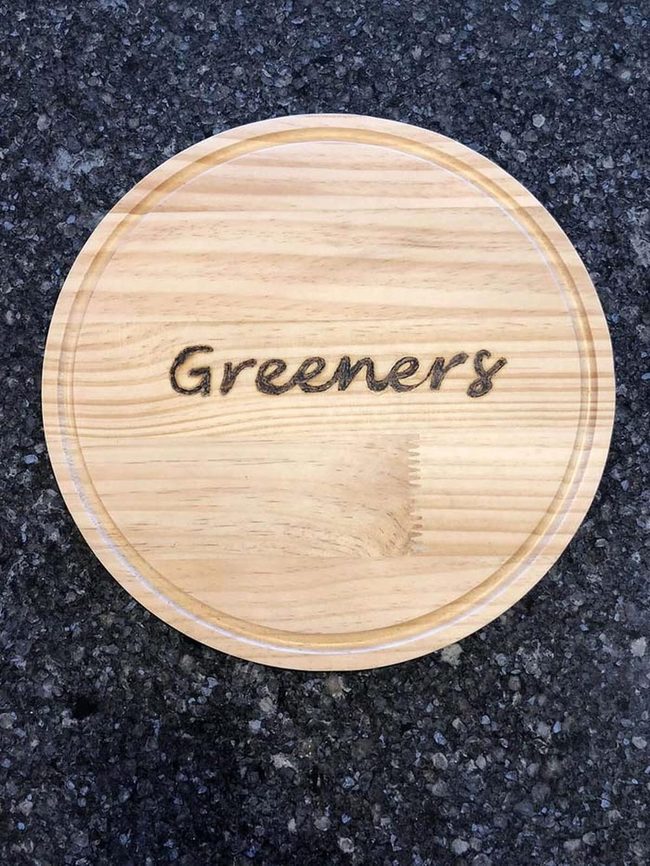 Circular Hand-Burned Wood Art