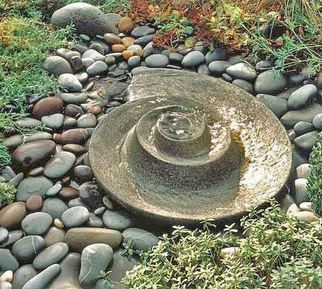 Water Spiral Garden Oasis