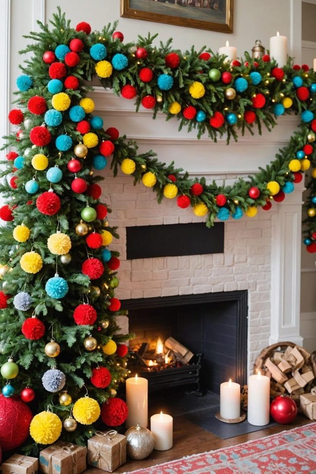 Colorful Pom-Pom String