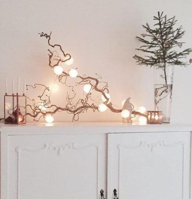 Glowing Branches White Room Calm