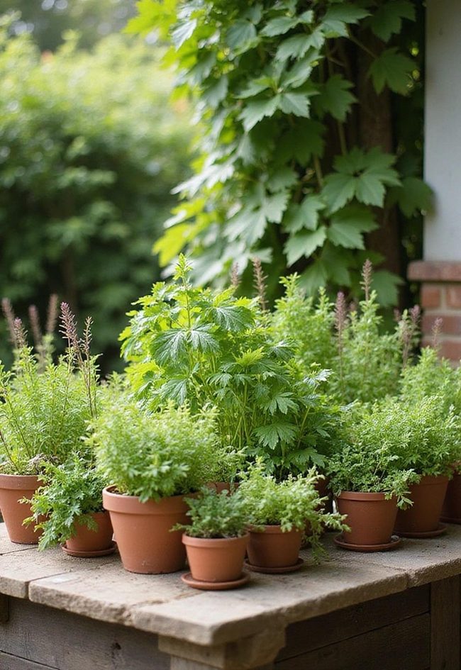 Fresh Herbs Meet Exterior Kitchen