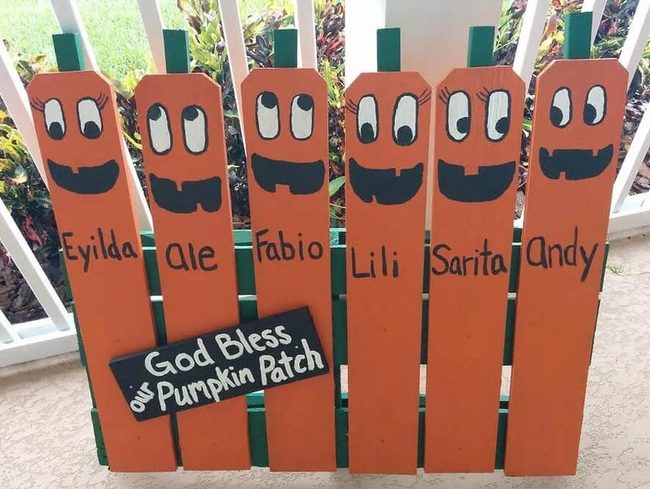 Painted Wood Pumpkins Family Fun