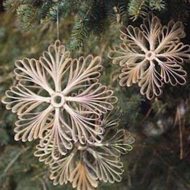 Handmade Cardstock Snowflakes For Trees