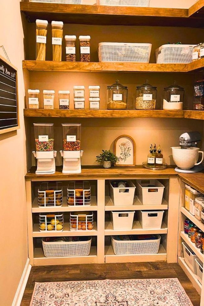 Clear Category Pantry Shelving