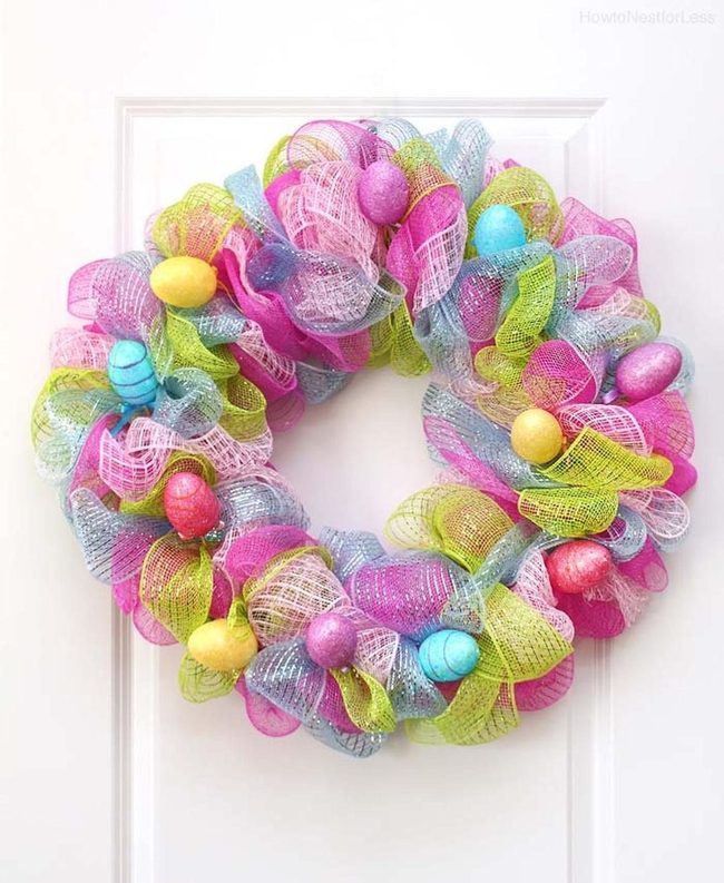 Pastel Ribbons Spring Door