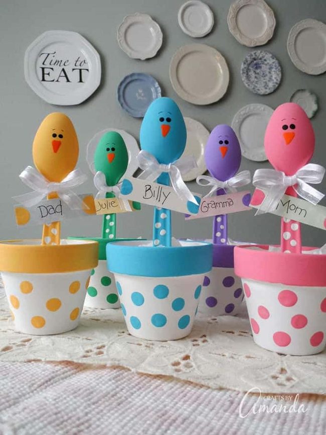 Painted Wooden Spoons Kids Personalize