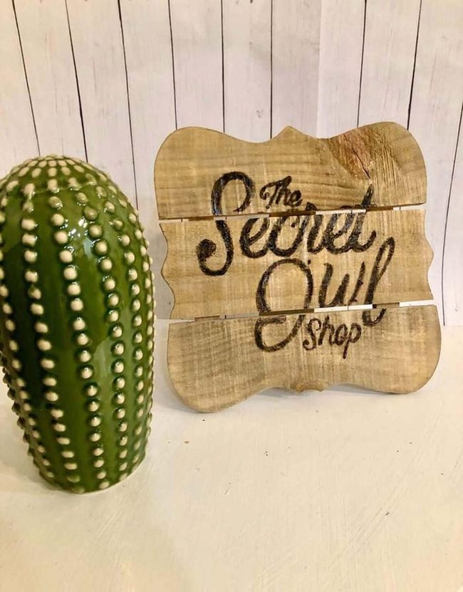 Burnt Wood Pallet Signs