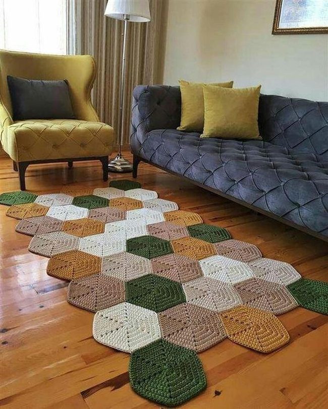 Blue Sofa Mustard Accent Living Room