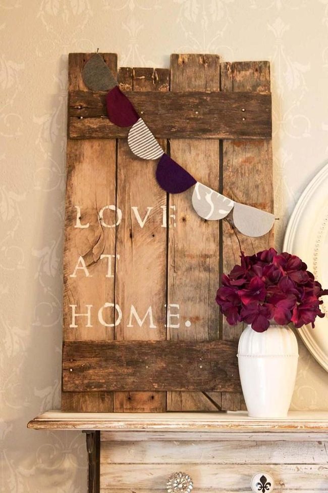 Weathered Pallet Wood Statements