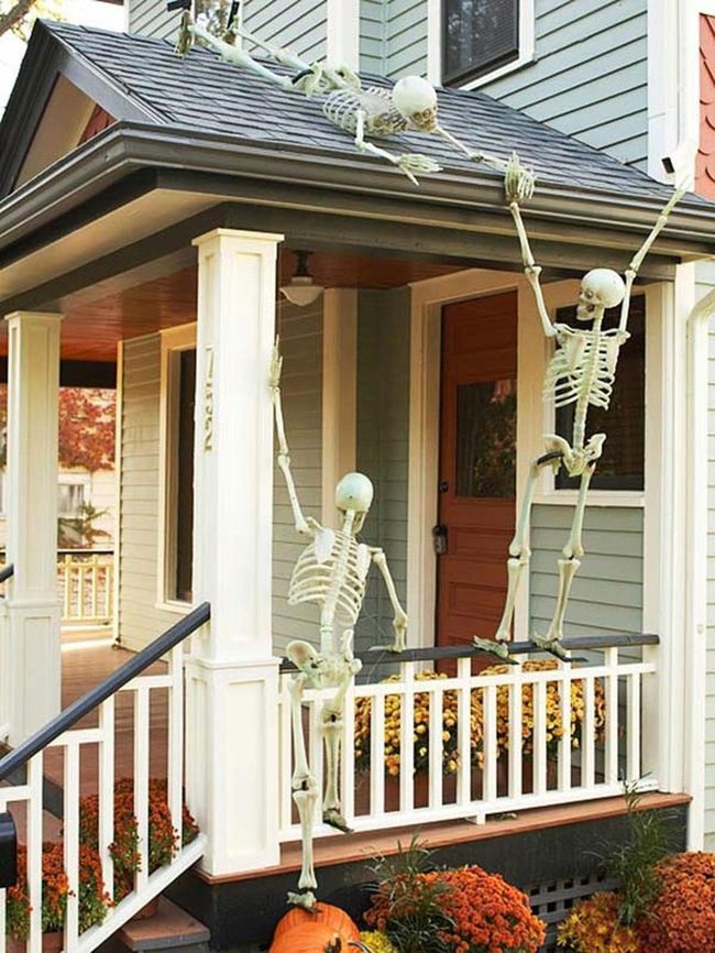 Skeletal Figures Lurking Throughout Home