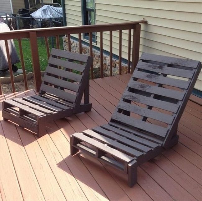 Wooden Deck Shadows Seating