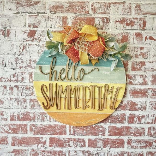 Sunset Ombre Summer Sign