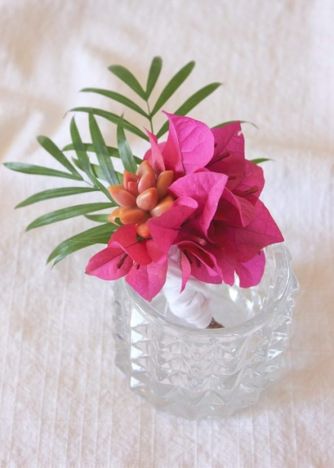 Cascading Silvery Succulent Boutonniere