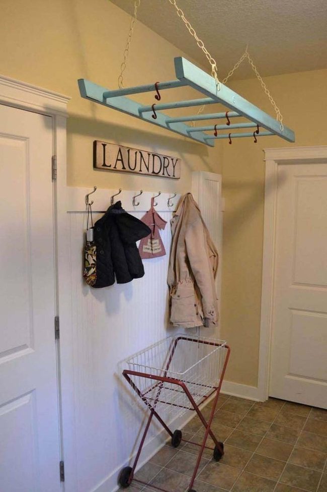 Chained Ladder Wall Storage