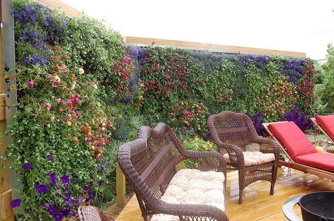 Vertical Green Privacy Screens