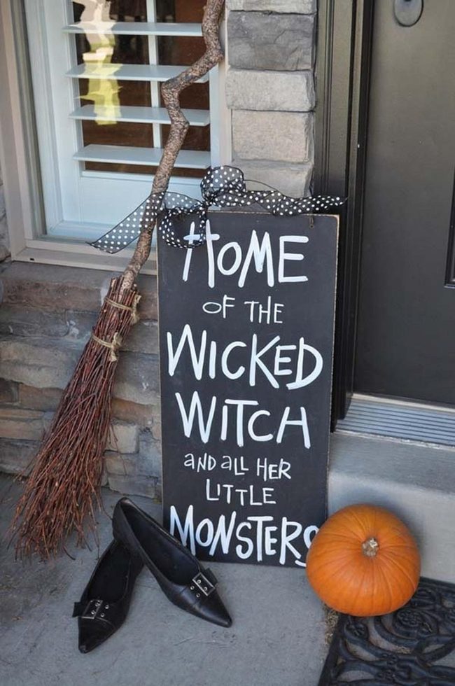 Witch Hat And Broomstick Entrance