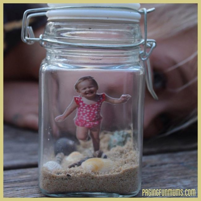 Red Swimsuit Girl In Glass