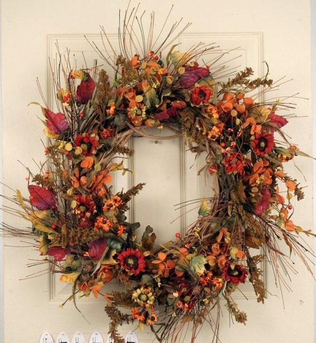 Autumn Berries And Dried Branches