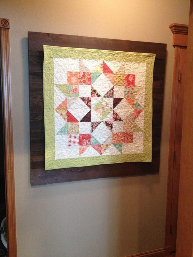 Quilted Patterns On Weathered Wood