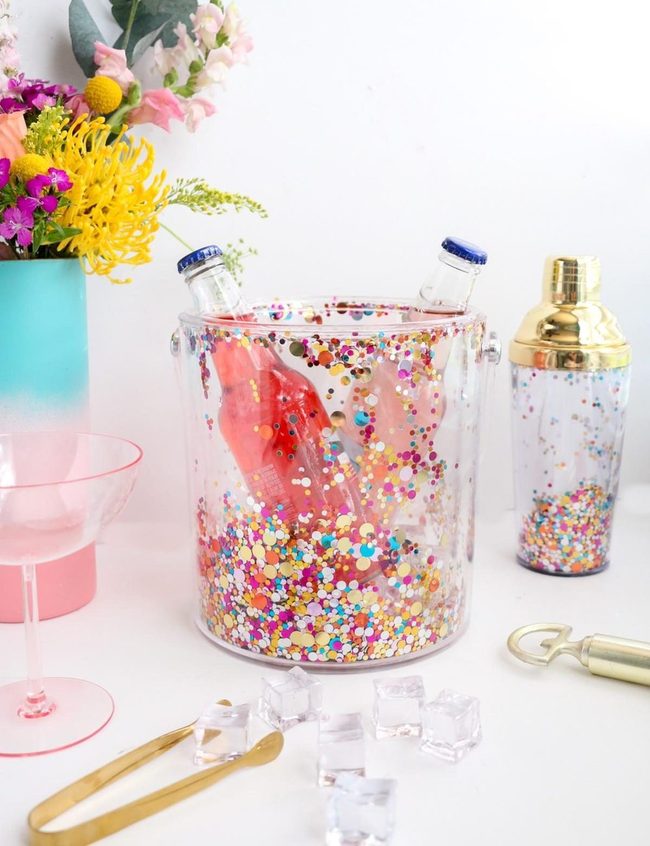 Gold-Trimmed Cocktail Party Perfection