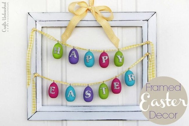 Silver Foam Easter Egg Banner